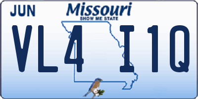 MO license plate VL4I1Q