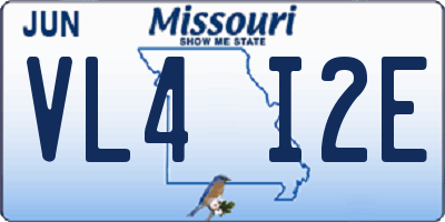 MO license plate VL4I2E