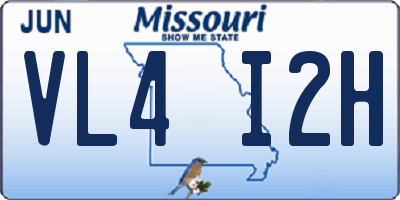 MO license plate VL4I2H