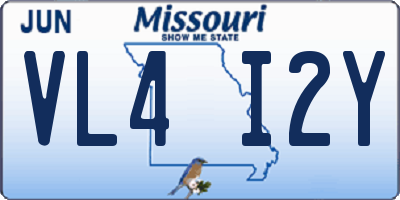 MO license plate VL4I2Y