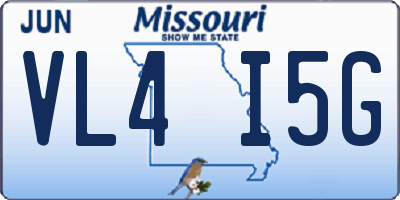 MO license plate VL4I5G