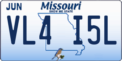 MO license plate VL4I5L