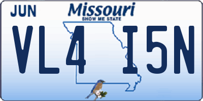 MO license plate VL4I5N