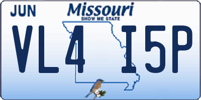 MO license plate VL4I5P