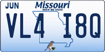 MO license plate VL4I8Q