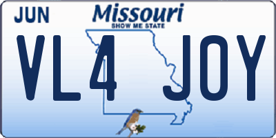 MO license plate VL4J0Y