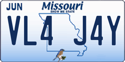 MO license plate VL4J4Y
