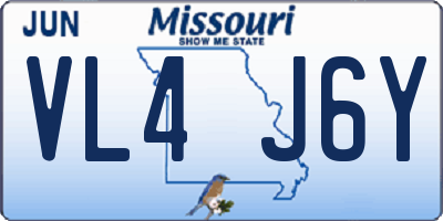 MO license plate VL4J6Y