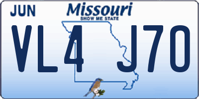 MO license plate VL4J7O