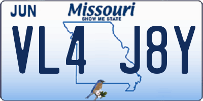 MO license plate VL4J8Y