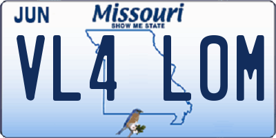 MO license plate VL4L0M