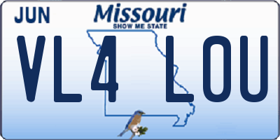 MO license plate VL4L0U