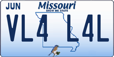 MO license plate VL4L4L