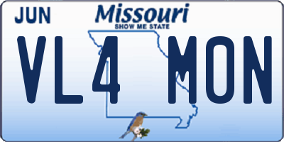 MO license plate VL4M0N