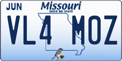 MO license plate VL4M0Z