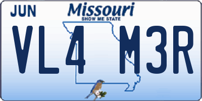 MO license plate VL4M3R