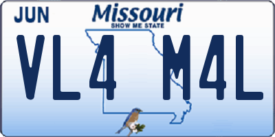 MO license plate VL4M4L
