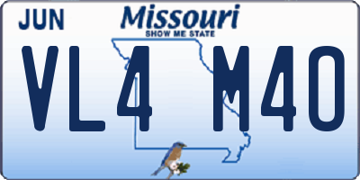 MO license plate VL4M4O