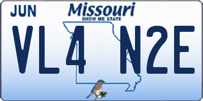 MO license plate VL4N2E