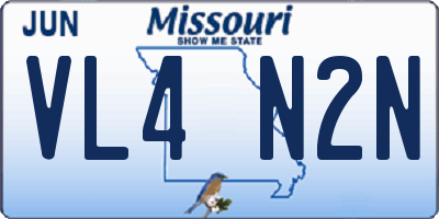 MO license plate VL4N2N