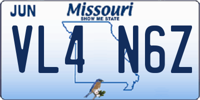 MO license plate VL4N6Z