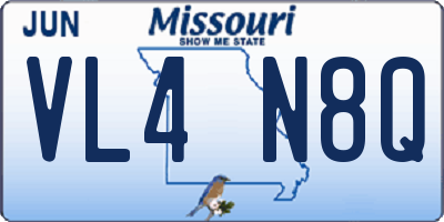 MO license plate VL4N8Q