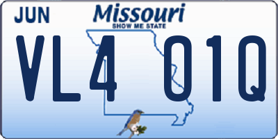 MO license plate VL4O1Q