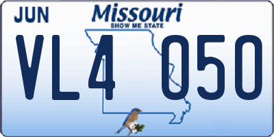 MO license plate VL4O5O