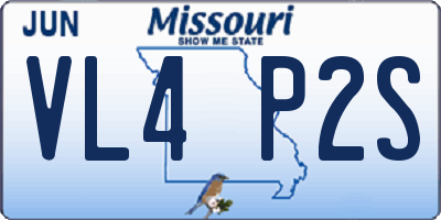 MO license plate VL4P2S