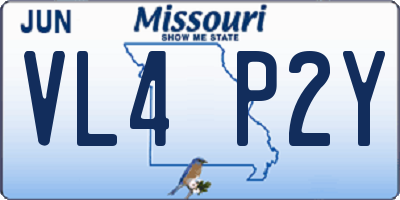 MO license plate VL4P2Y