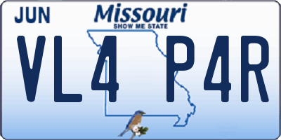 MO license plate VL4P4R