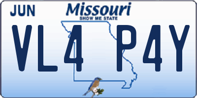 MO license plate VL4P4Y