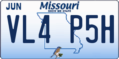 MO license plate VL4P5H