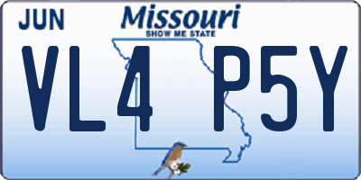 MO license plate VL4P5Y