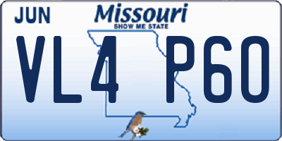 MO license plate VL4P6O
