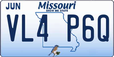 MO license plate VL4P6Q