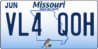 MO license plate VL4Q0H