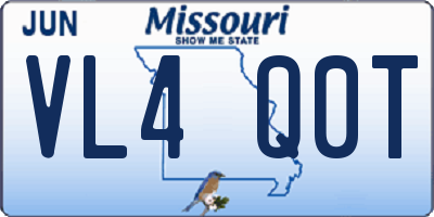 MO license plate VL4Q0T