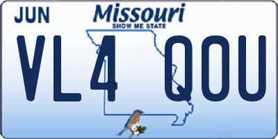 MO license plate VL4Q0U