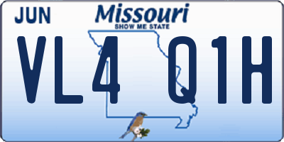 MO license plate VL4Q1H