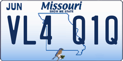 MO license plate VL4Q1Q