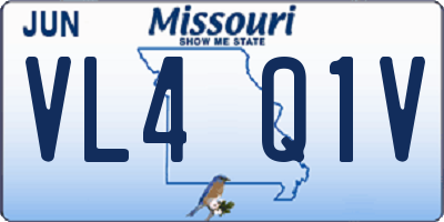 MO license plate VL4Q1V