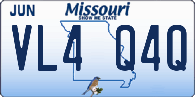 MO license plate VL4Q4Q