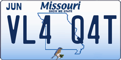 MO license plate VL4Q4T