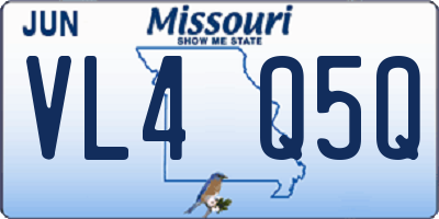 MO license plate VL4Q5Q