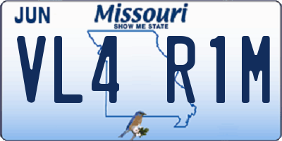 MO license plate VL4R1M