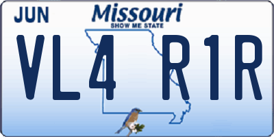 MO license plate VL4R1R
