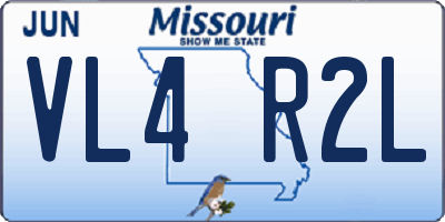 MO license plate VL4R2L