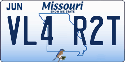 MO license plate VL4R2T