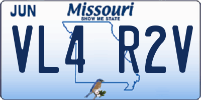 MO license plate VL4R2V
